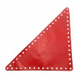 Triangle-rectangle-isosceles tarpaulin 15x15 holes red