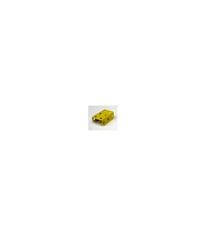 Plaque a rebords 25 x 38 mm jaune (3 x 2 tr) Plaque a rebords 25 x 38 mm jaune (3 x 2 tr)