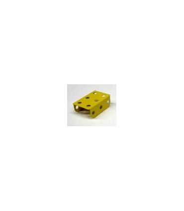 Plaque a rebords 25 x 38 mm jaune (3 x 2 tr)