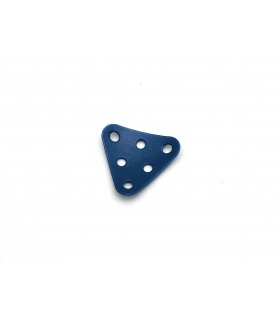 Plaque triangulaire 3x3 cintrée bleu métal (lot de 10)