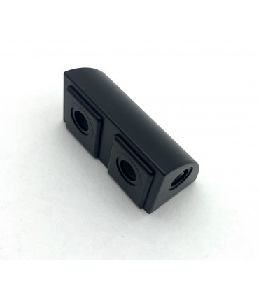Mj double quarter block 2x1 black