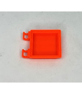 Mj  garbage can lid neon orange