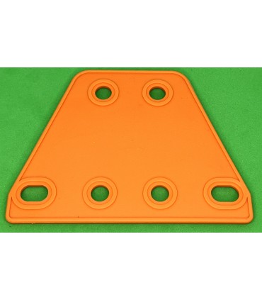 Mj trapezoidal flexible plate orange