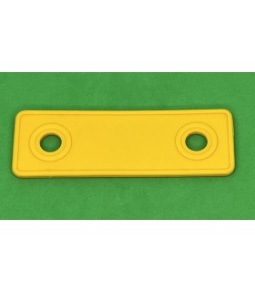 Mj plaque spéciale souple 2 trous jaune orange