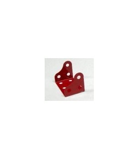Plaque a rebords gousset 38 x 25 x 12 mm rouge
