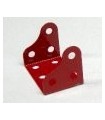 Plaque a rebords gousset 38 x 25 x 12 mm rouge
