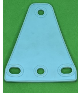 Mj trapezoidal flexible plate 3 x 1 pale blue