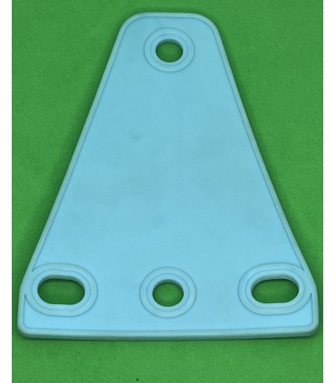 Mj trapezoidal flexible plate 3 x 1 pale blue