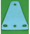 Mj trapezoidal flexible plate 3 x 1 pale blue