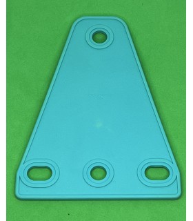 Mj trapezoidal flexible plate 3 x 1 south sea blue