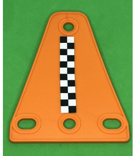 Mj trapezoidal flexible plate 3 x 1 orange