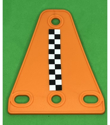 Mj trapezoidal flexible plate 3 x 1 orange