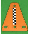 Mj trapezoidal flexible plate 3 x 1 orange