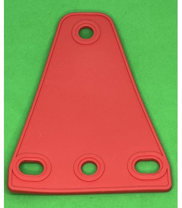 Mj trapezoidal flexible plate 3 x 1 grenadine red