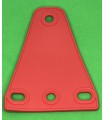 Mj trapezoidal flexible plate 3 x 1 grenadine red