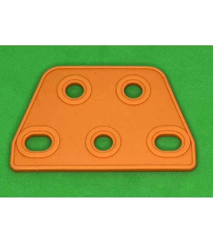 Mj trapezoidal flexible plate 3 x 2 pumpkin orange