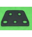 Mj trapezoidal flexible plate 3 x 2 black