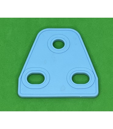 Mj triangular flexible plate 2 x 1 pale blue