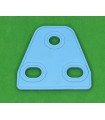 Mj triangular flexible plate 2 x 1 pale blue