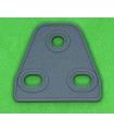 Mj plaque triangle souple 2x1 gris
