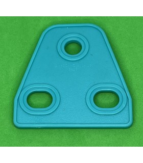 Mj triangular flexible plate 2 x 1 south sea blue