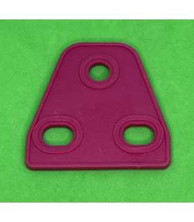 Mj triangular flexible plate 2 x 1 fushia pink