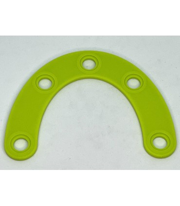 Mj special curved strip 4 holes anise green