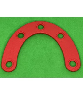 Mj special curved strip 4 holes grenadine red