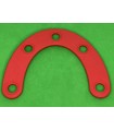 Mj special curved strip 4 holes grenadine red