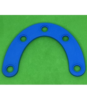 Mj special curved strip 4 holes blue