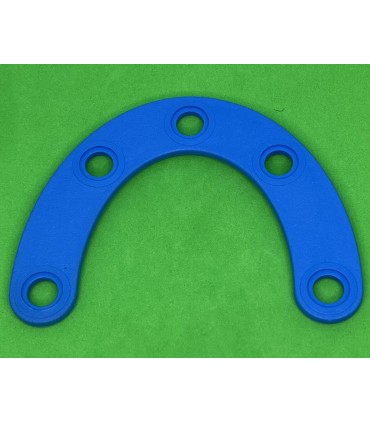 Mj special curved strip 4 holes blue