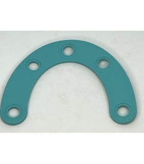 Mj special curved strip 4 holes south sea blue