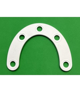 Mj special curved strip 4 holes white