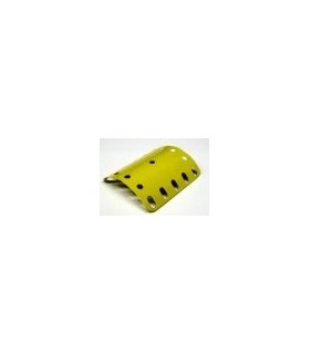 Plaque cintree r  43 mm jaune