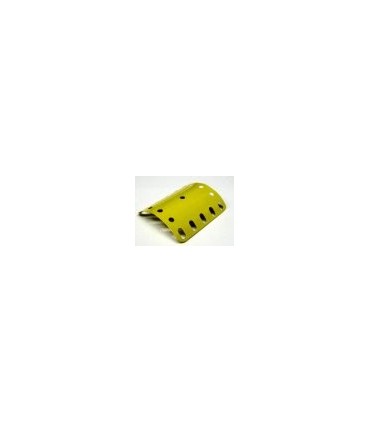 Plaque cintree r  43 mm jaune