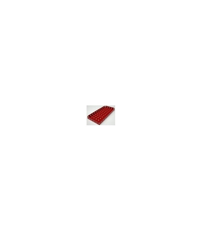 Plaque a rebords 140 x 60 mm rouge (11 x 5 tr) Plaque a rebords 140 x 60 mm rouge (11 x 5 tr)