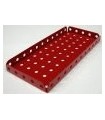 Plaque a rebords 140 x 60 mm rouge  (11 x 5 tr)