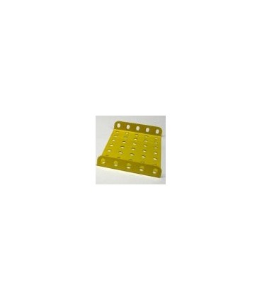 Plaque a rebords 90 x 60 mm jaune   (7 x 5 tr)