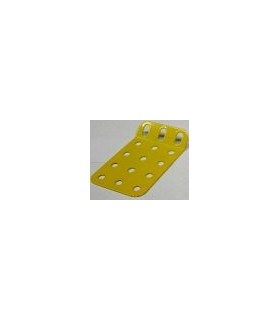 Plaque rigide 60 x 38 mm a 135° jaune