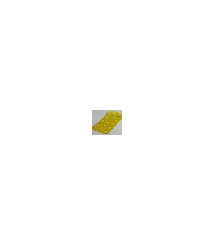 Plaque rigide 60 x 38 mm a 135° jaune