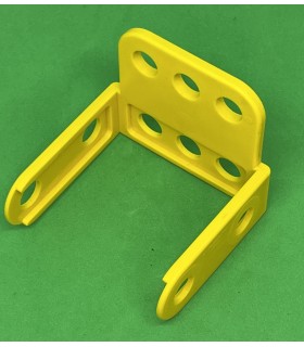 Mj flanged double bracket 6x2 yellow