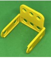 Mj flanged double bracket 6x2 yellow