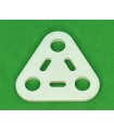 Mj plaque triangle 2x2 blanc