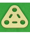 Mj plaque triangle 2x2 beige