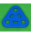 Mj plaque triangle 2x2 bleu