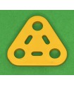 Mj plaque triangle 2x2 jaune curry