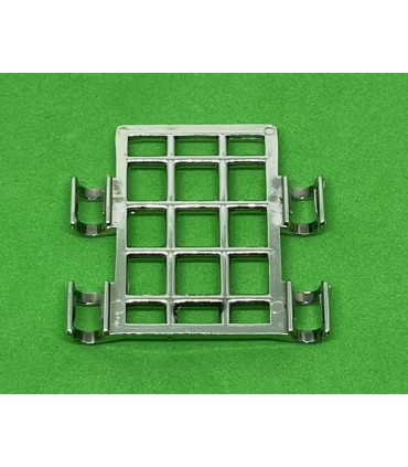 Mj grillage supérieur 4 pattes gris argent brillant