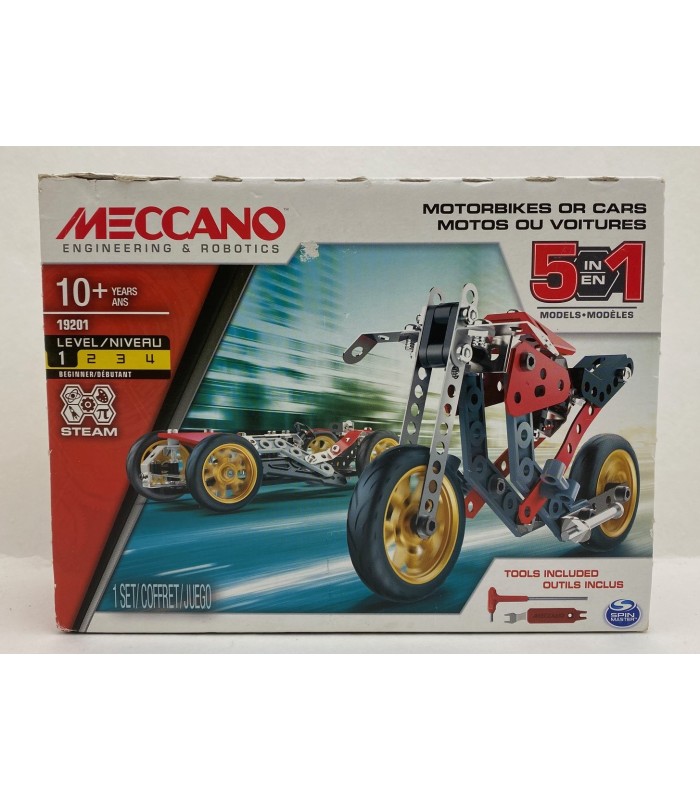 Boite motos ou voitures 5 en 1 (19201) Boite motos ou voitures 5 en 1 (19201)