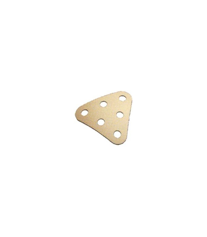 Plaque triangulaire 3x3 cintree beige metal Plaque triangulaire 3x3 cintree beige metal