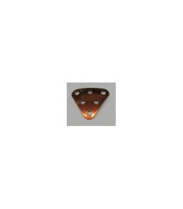 Plaque triangulaire 3x3 cintree orange